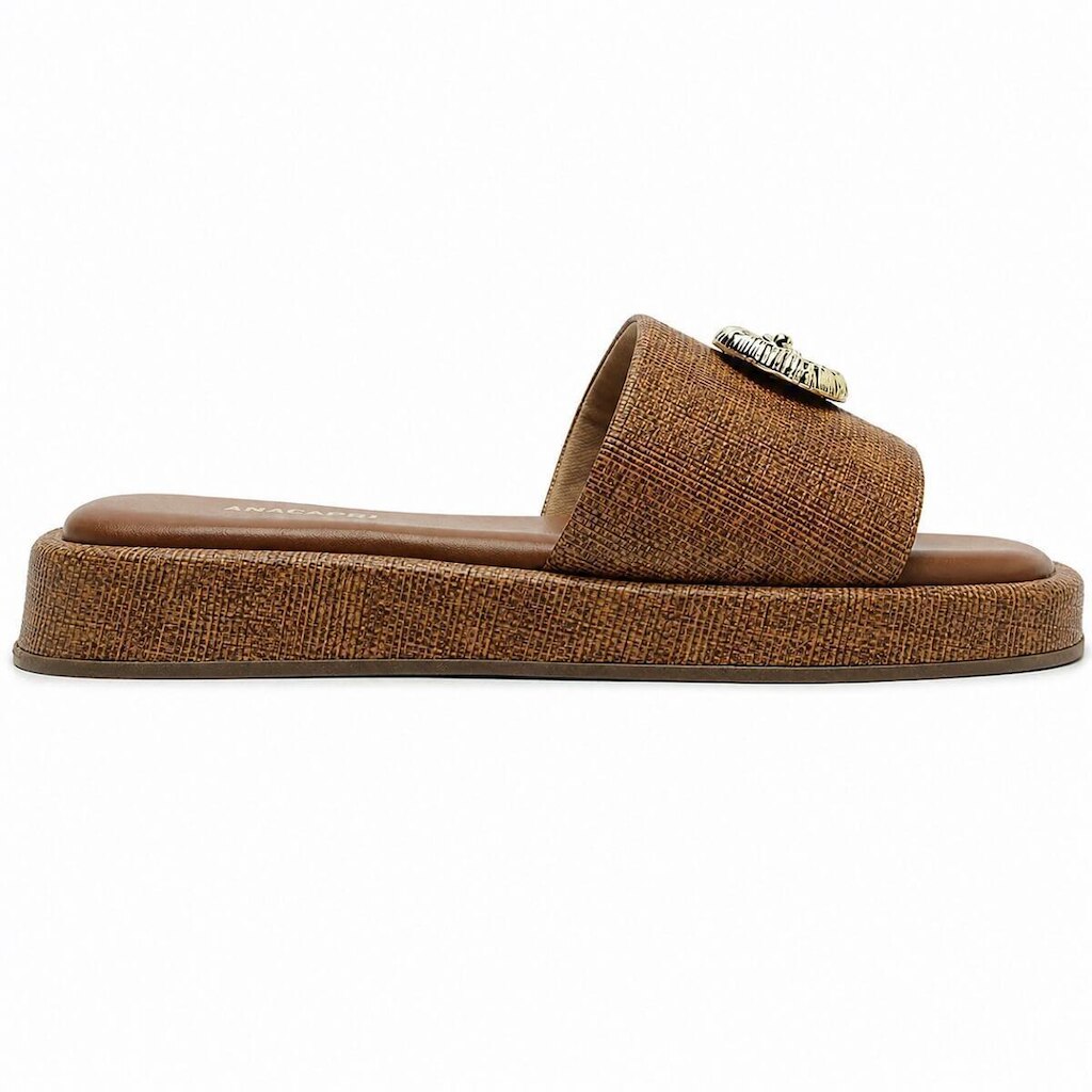Tamanco Papete Feminino Anacapri C30730 Caramelo