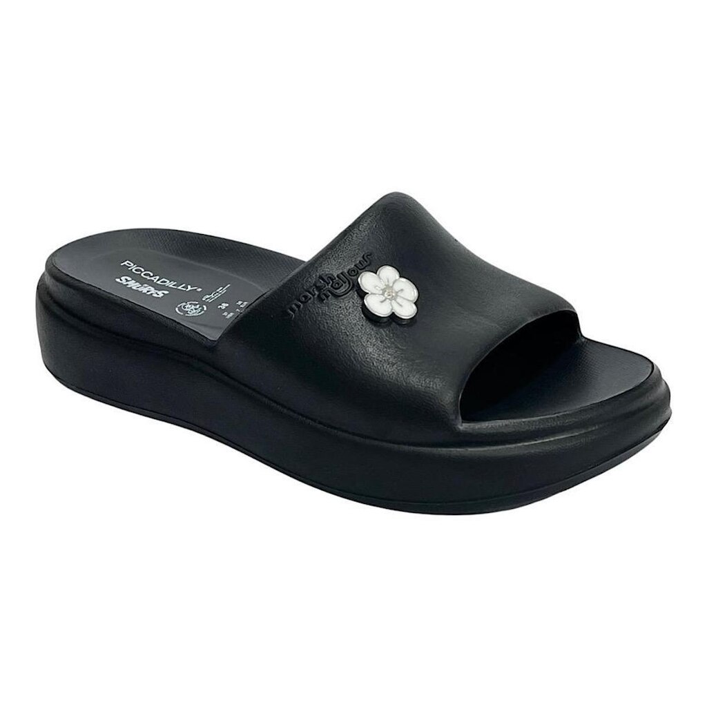 Tamanco Piccadilly Marsmallow Smurfs C221002 EVA Preto