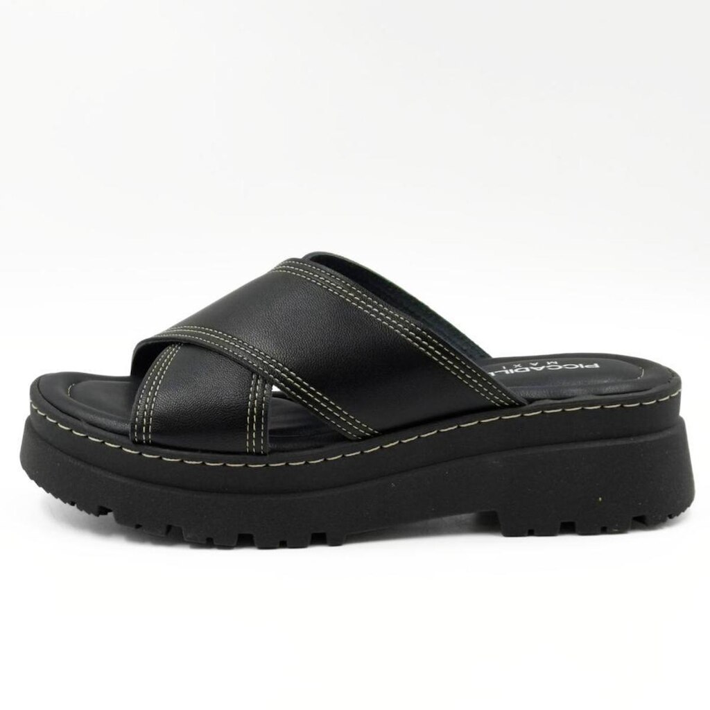 Tamanco Piccadilly Slide Flatform Tratorado Feminino