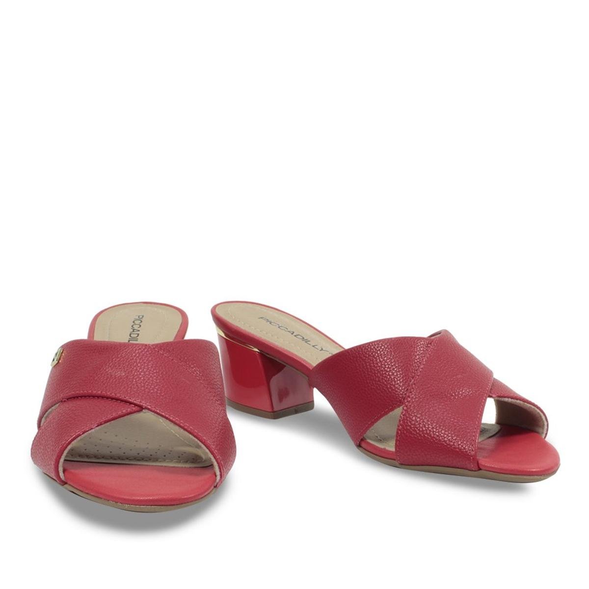 tamanco vermelho piccadilly