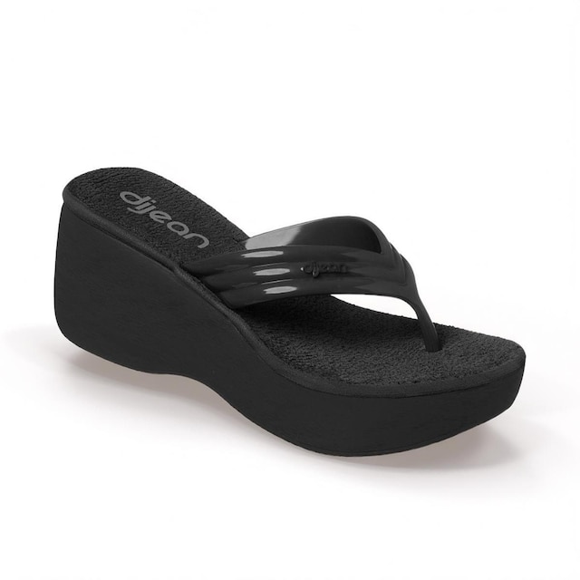 Tamanco Plataforma Dijean Feminino 3276 - Preto