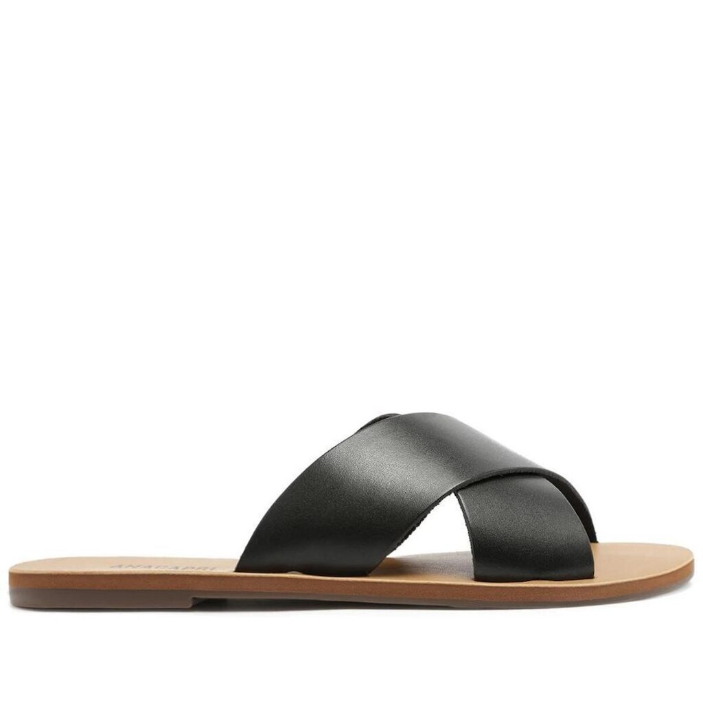 Tamanco Rasteiro Feminino Anacapri C300140004 Preto
