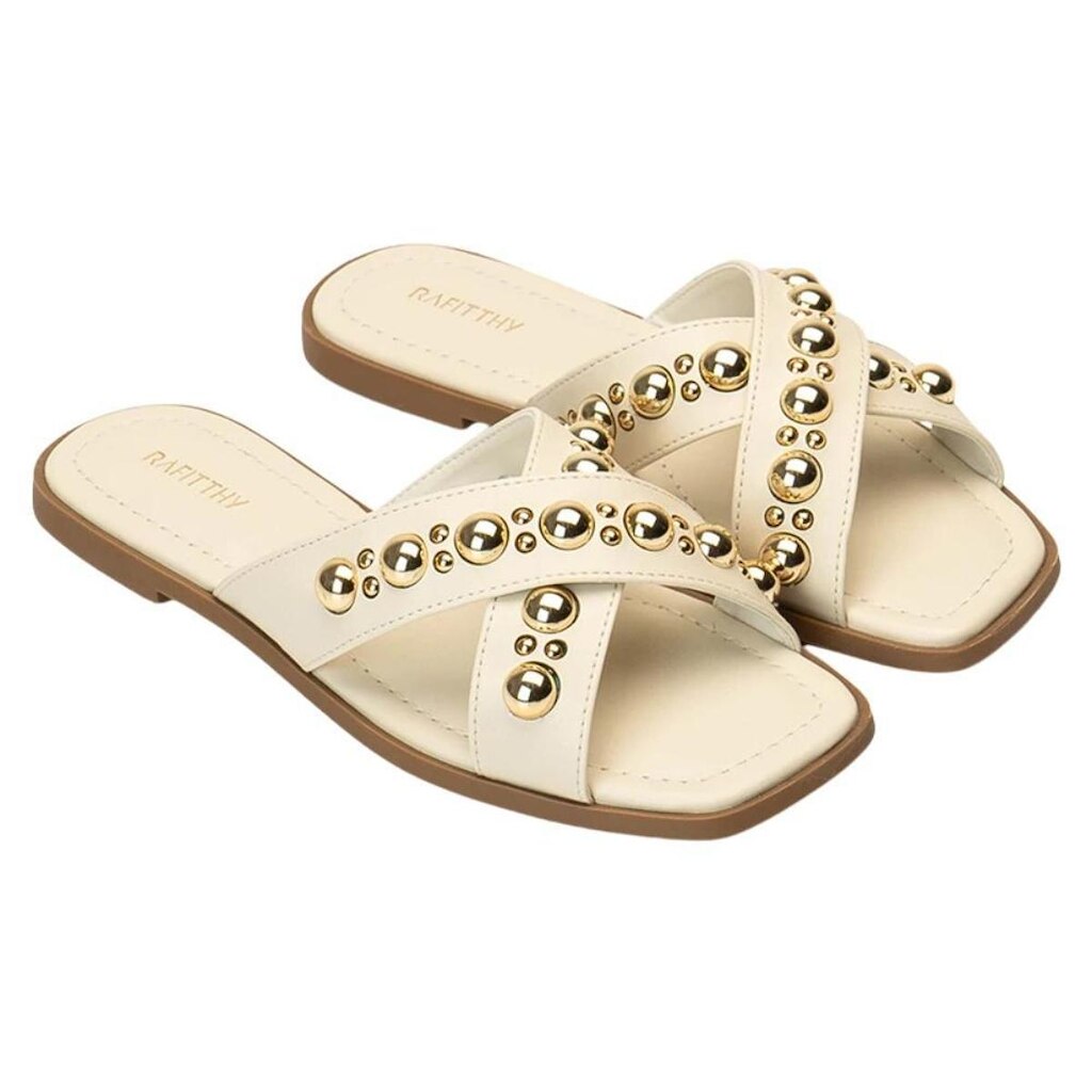 Tamanco Rasteiro Feminino Rafitthy Off-White