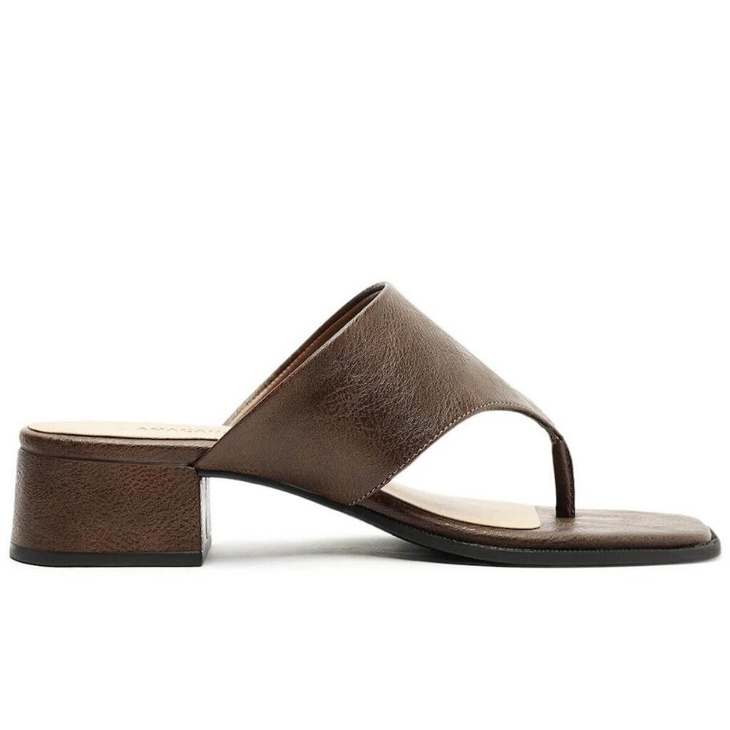 Tamanco Salto Bloco Feminino Anacapri C30530 Marrom