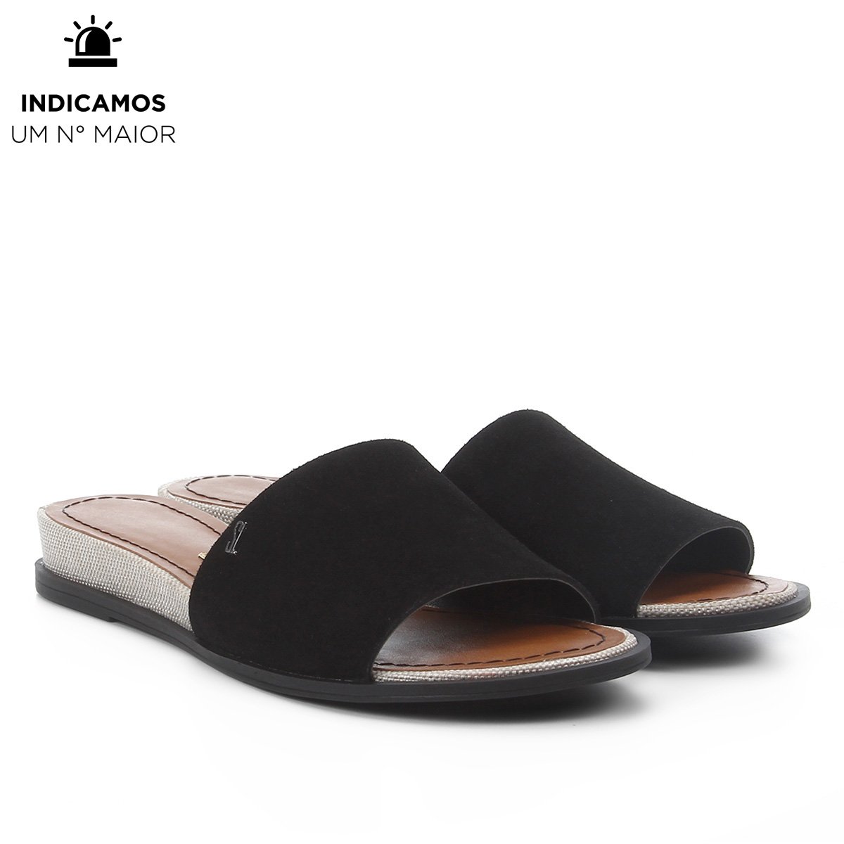 Tamanco Santa Lolla Couro Feminino - Preto Menor preço em Tamanco Santa Lolla Couro Feminino - Preto