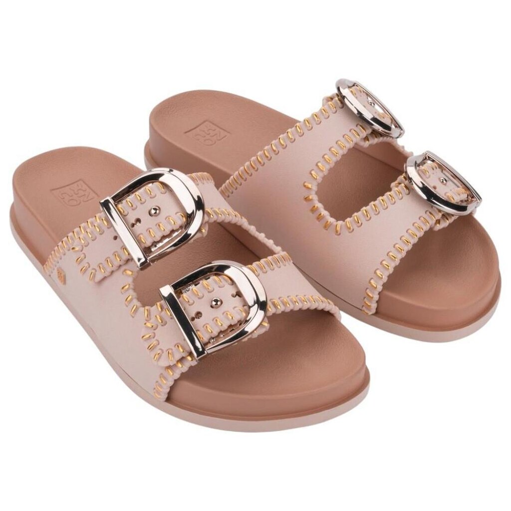 Tamanco Slide Feminino Zaxy Fire Grendene 19281 Nude Claro