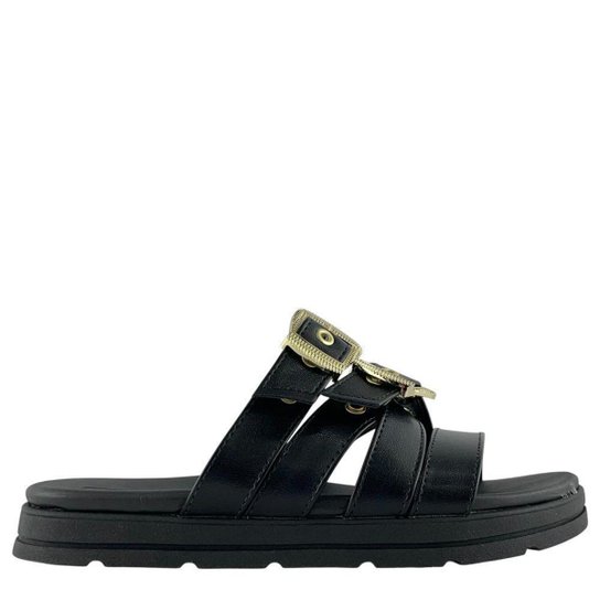 Tamanco Slide Moleca com Fivelas Duplas 5490124