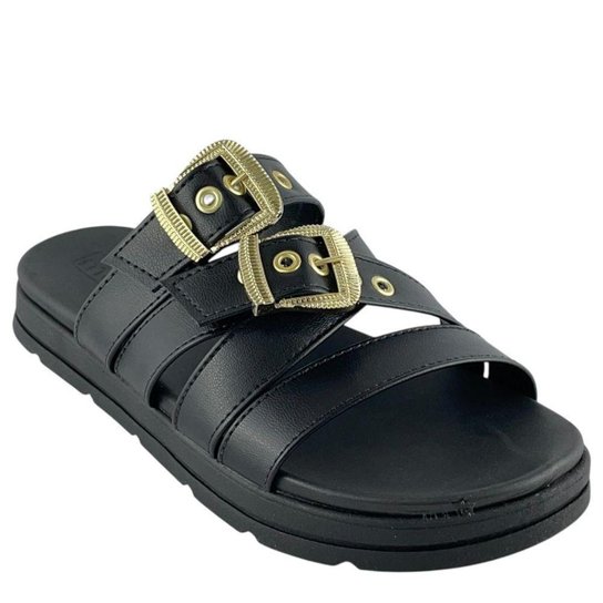 Tamanco Slide Moleca com Fivelas Duplas 5490124