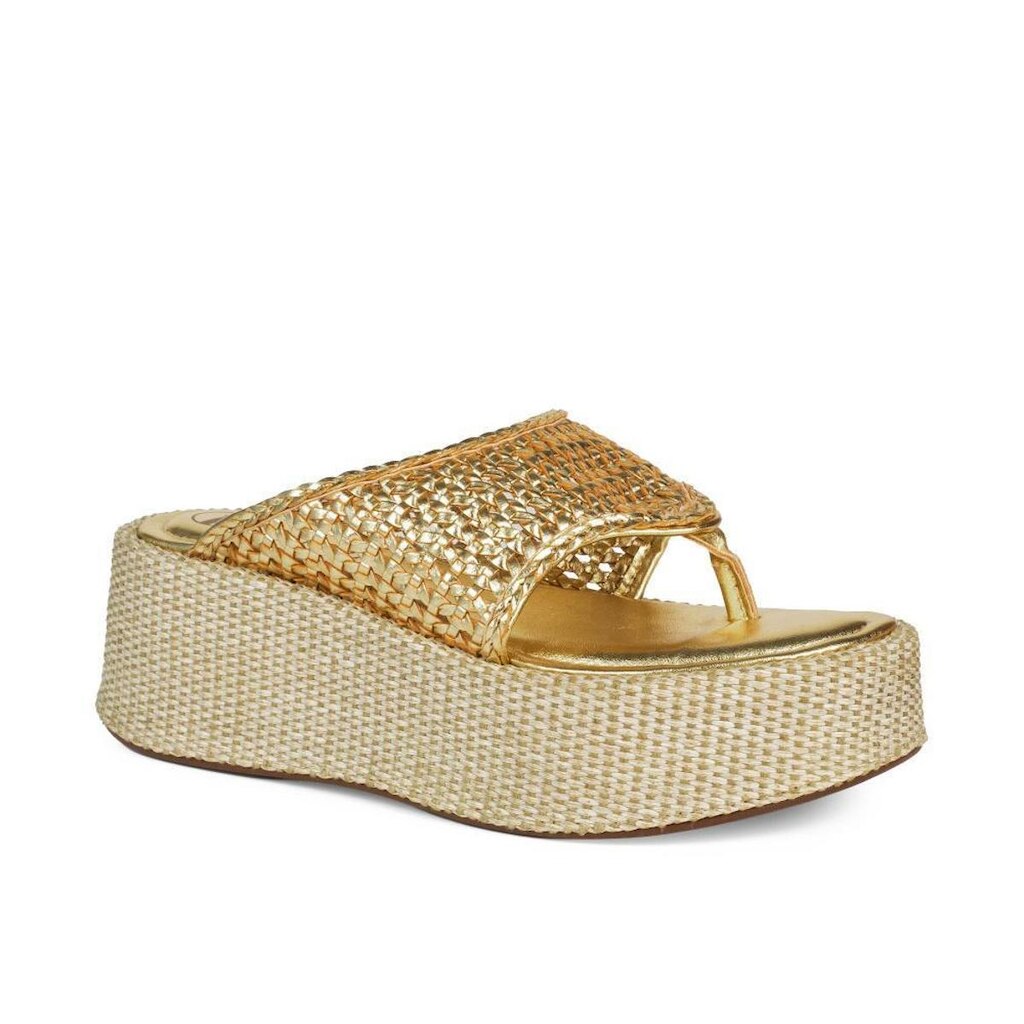 Tamanco Tanara Flatform Metalizado Feminino T9731