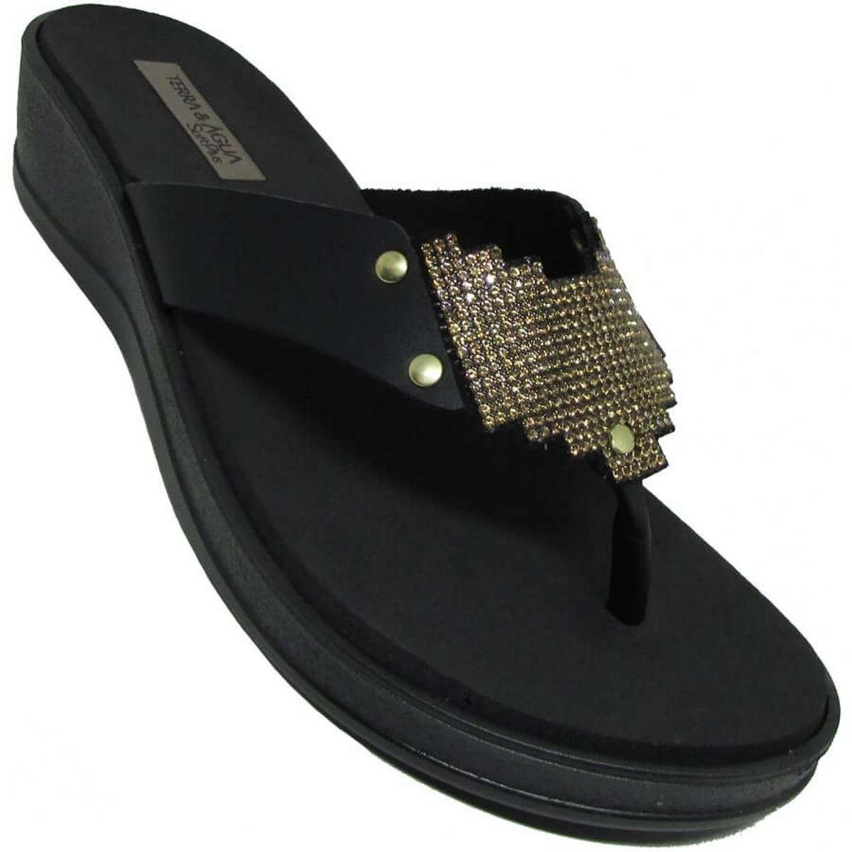 Tamanco Terra e Água Plataforma - Preto | Zattini