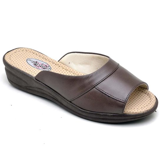 Tamanco Top Franca Shoes Conforto Feminino - Cafe