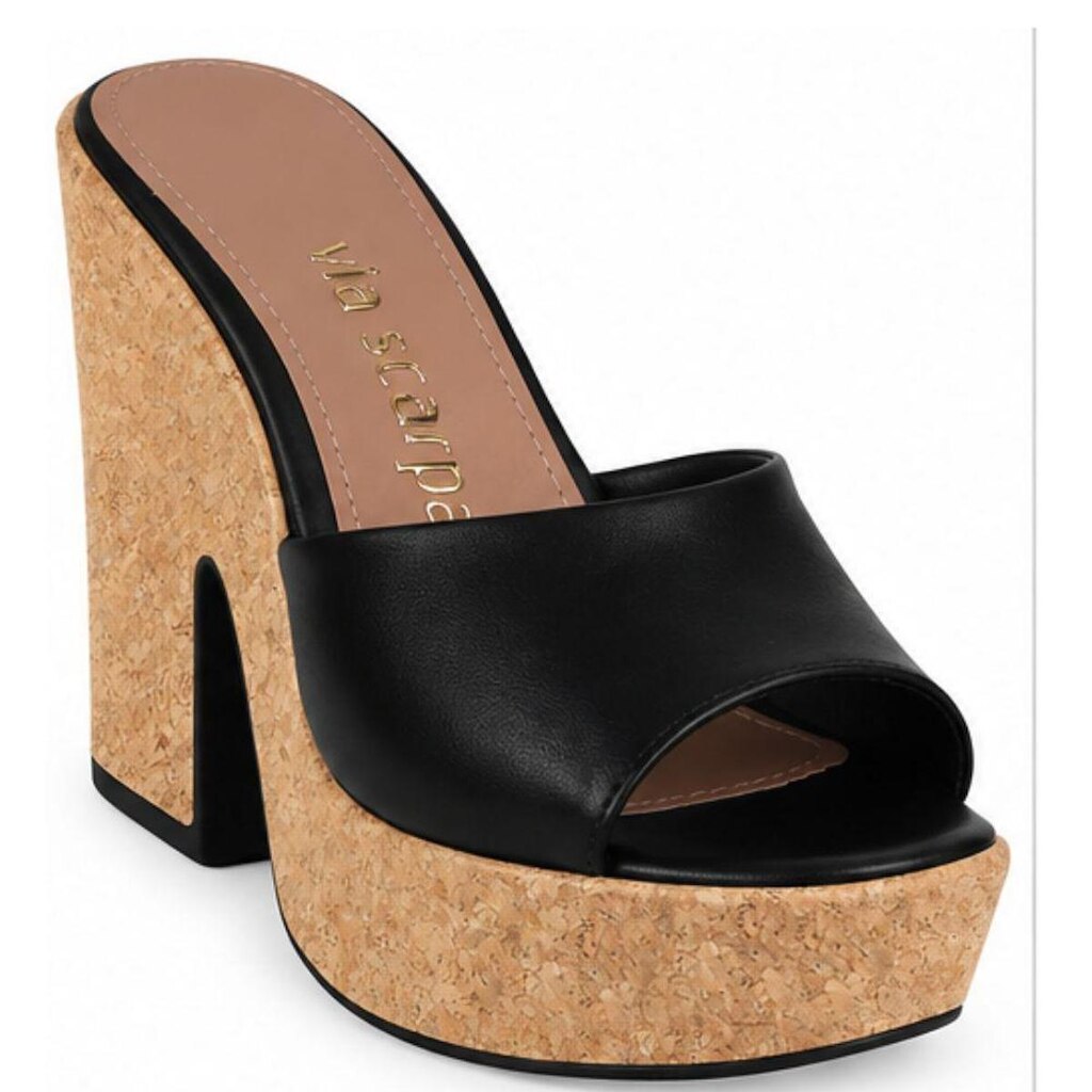 Tamanco Via Scarpa 1310.14418 Anabela Feminina