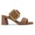 Tamanco Vizzano Feminino Tiras Duplas Salto Bloco 6530.103 - Marrom Claro