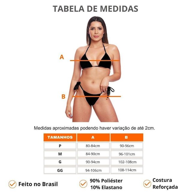 Tanga de Biquíni Asa Delta Fio Lisa Feminina Forrada Moda Praia Piscina Verão Sol Marquinha