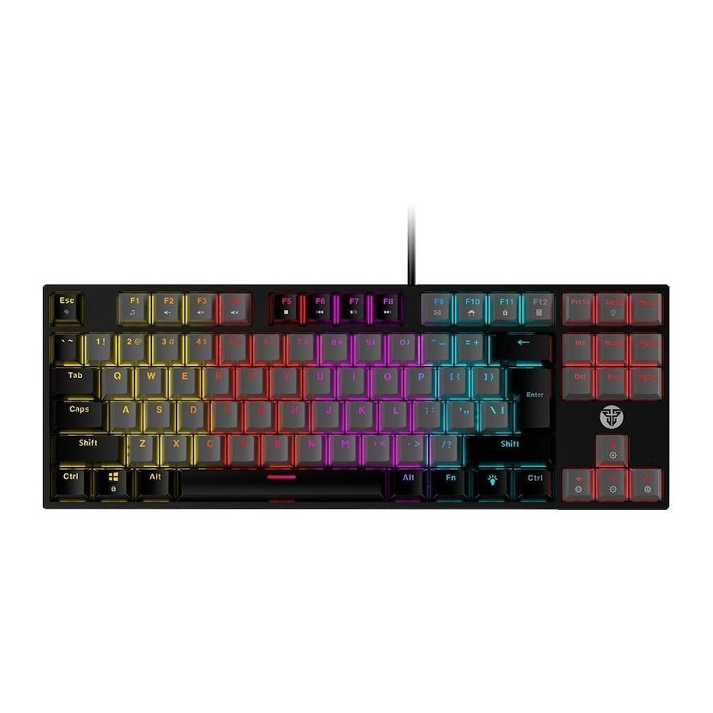 Teclado Mecânico Gamer Fantech ATOM87, RGB, Switch Red, Preto - MK876