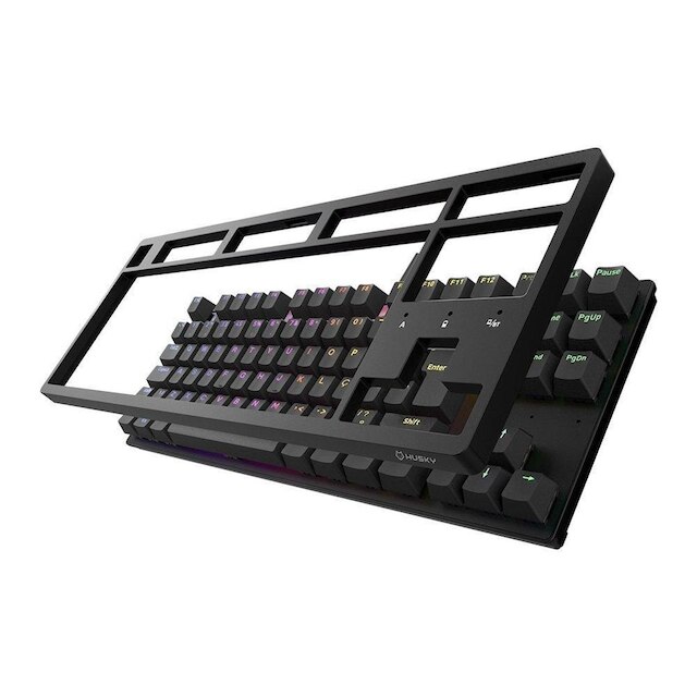 Teclado Mecânico Gamer Husky Sled, TKL, Preto, ABNT2, RGB, Switch Gateron G Pro Red - HTG500PTVR