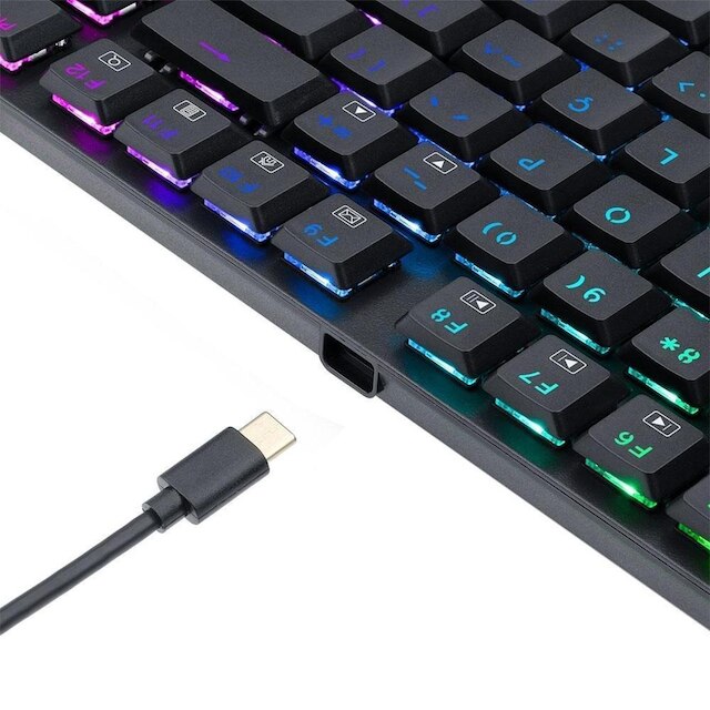 Teclado Mecânico Gamer Redragon APS, RGB, Switch Redragon Blue, ABNT2, Preto - K607 RGB (PT-BLUE)