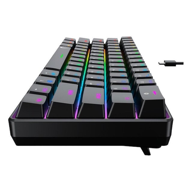 Teclado Mecânico Gamer Rise Mode GM1 Black, RGB, Switch Outemu Blue - RM-TCM-GM1-BBLUE