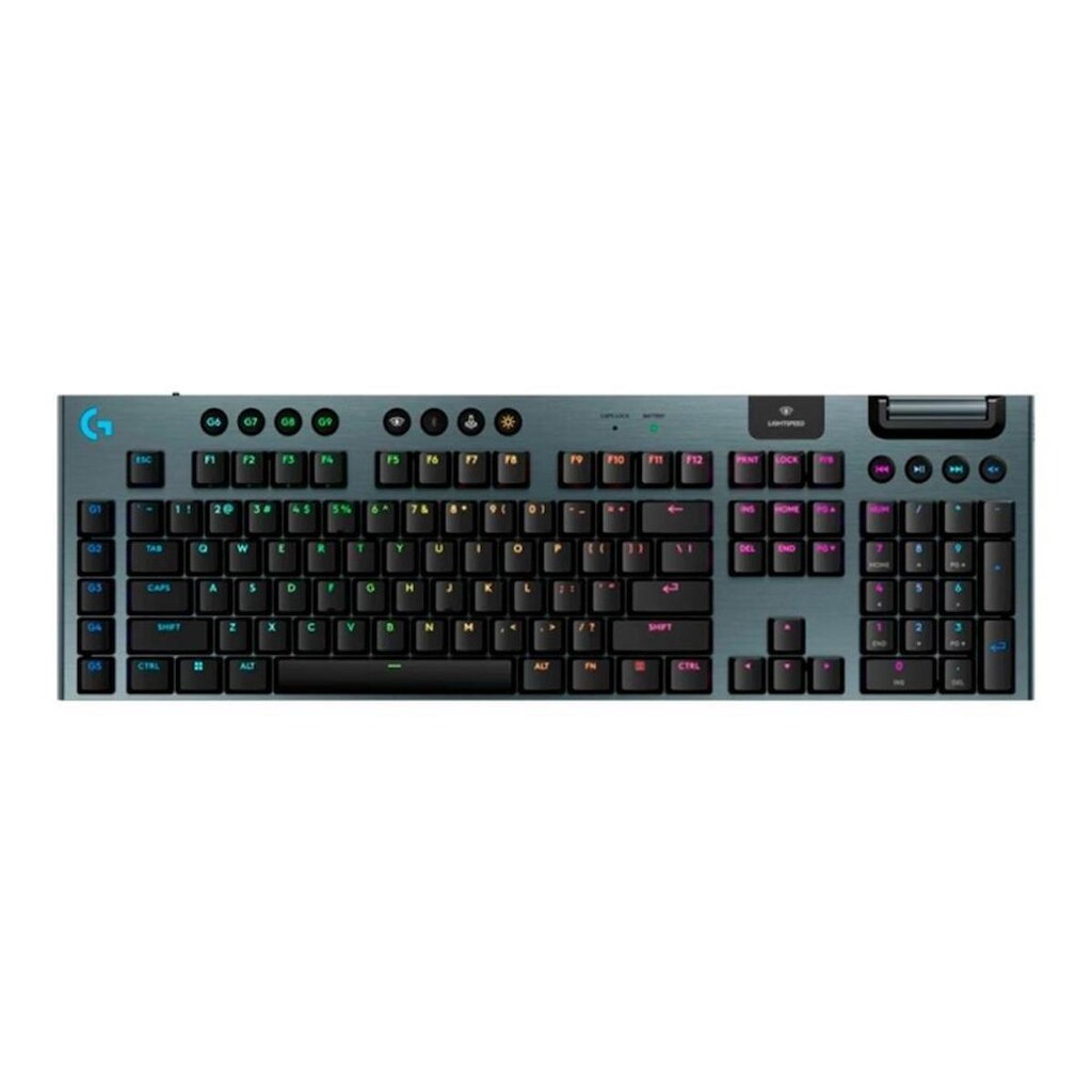 Teclado Mecânico Gamer Sem Fio Logitech G915 X Lightspeed, RGB Lightsync, USB ou Bluetooth