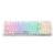 Teclado Sem Fio Mecânico Gamer Machenike k500f-B94 CRYSTAL Pro, Tri-Mode, Bluetooth, Switch Purple, - Branco