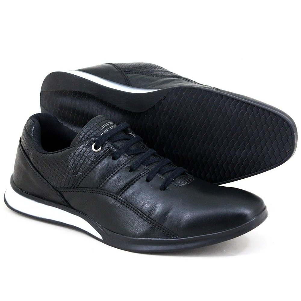 tenis em couro legitimo masculino