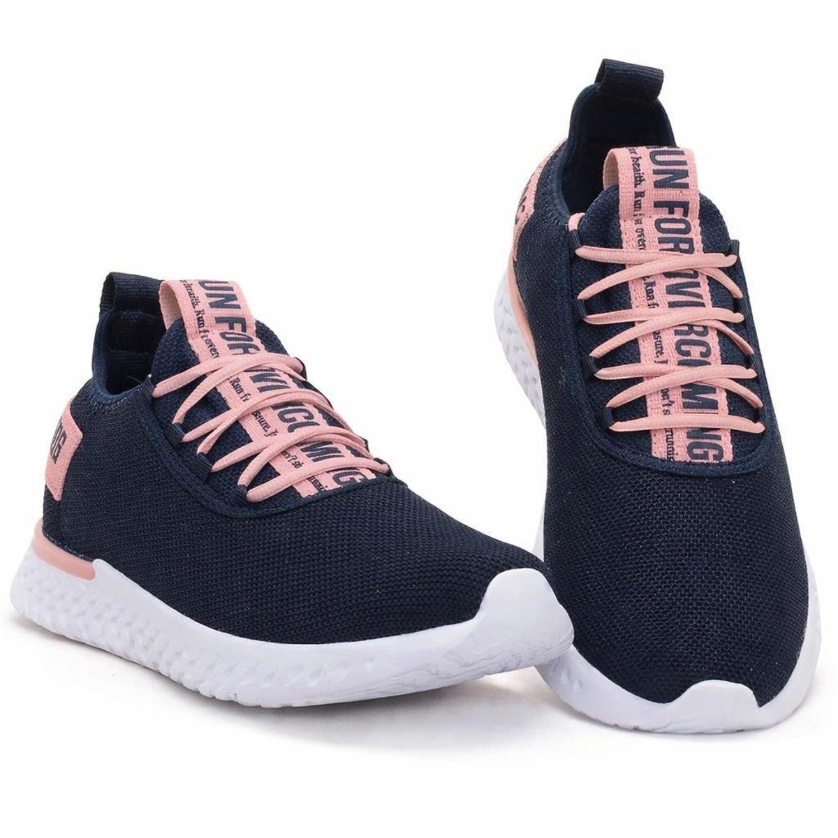 Tênis Academia Feminino Esportivo Cadarço Conforto Treino Fit Menor preço em Tênis Academia Feminino Esportivo Cadarço Conforto Treino Fit