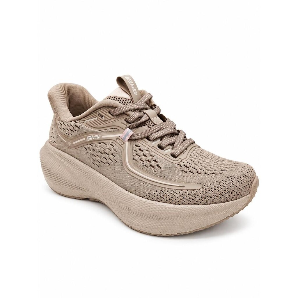 Tênis Actvitta Feminino Camel Nude Cinza Alta Qualidade - 39