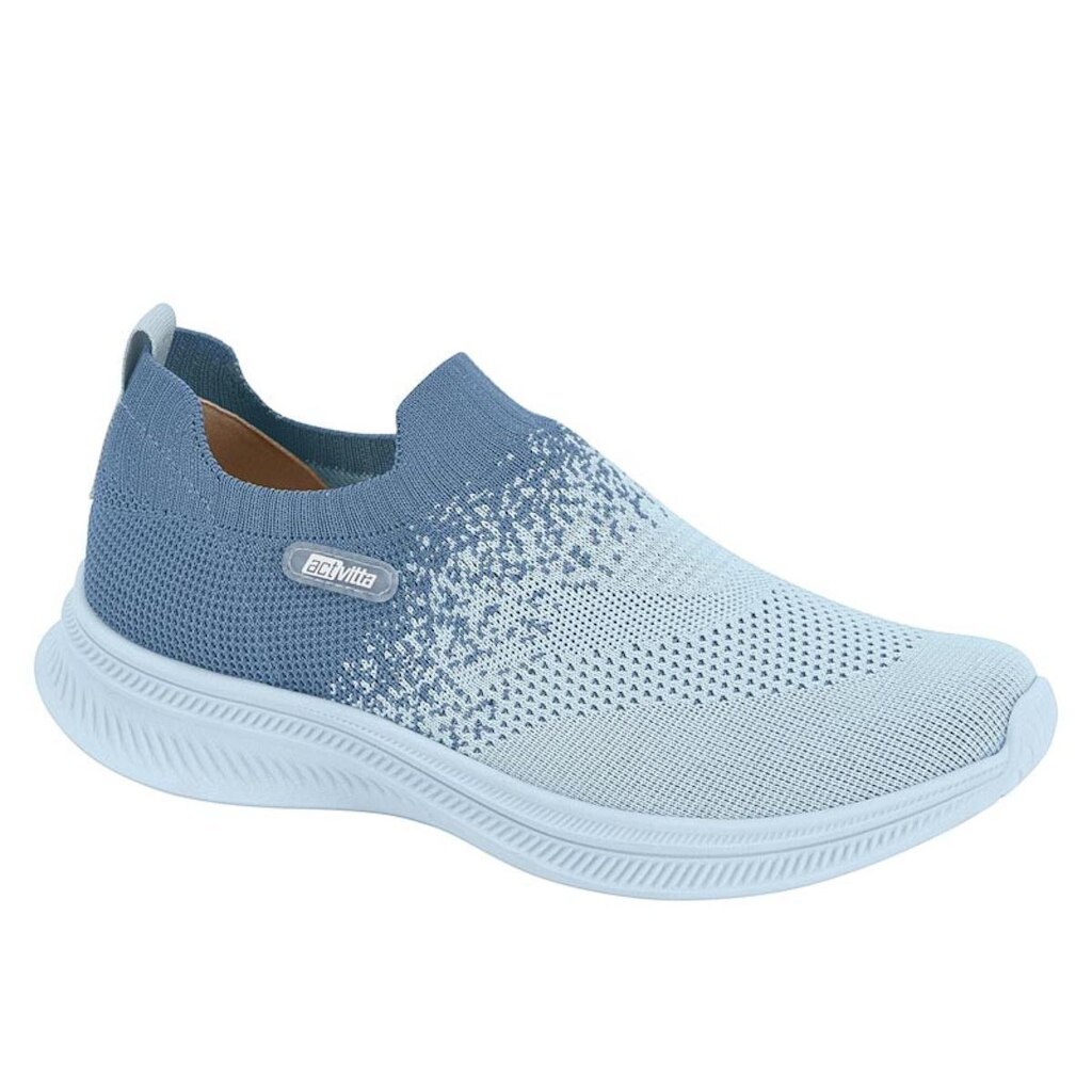 Tênis Actvitta Feminino Slip On Calce Fácil Ultraconforto