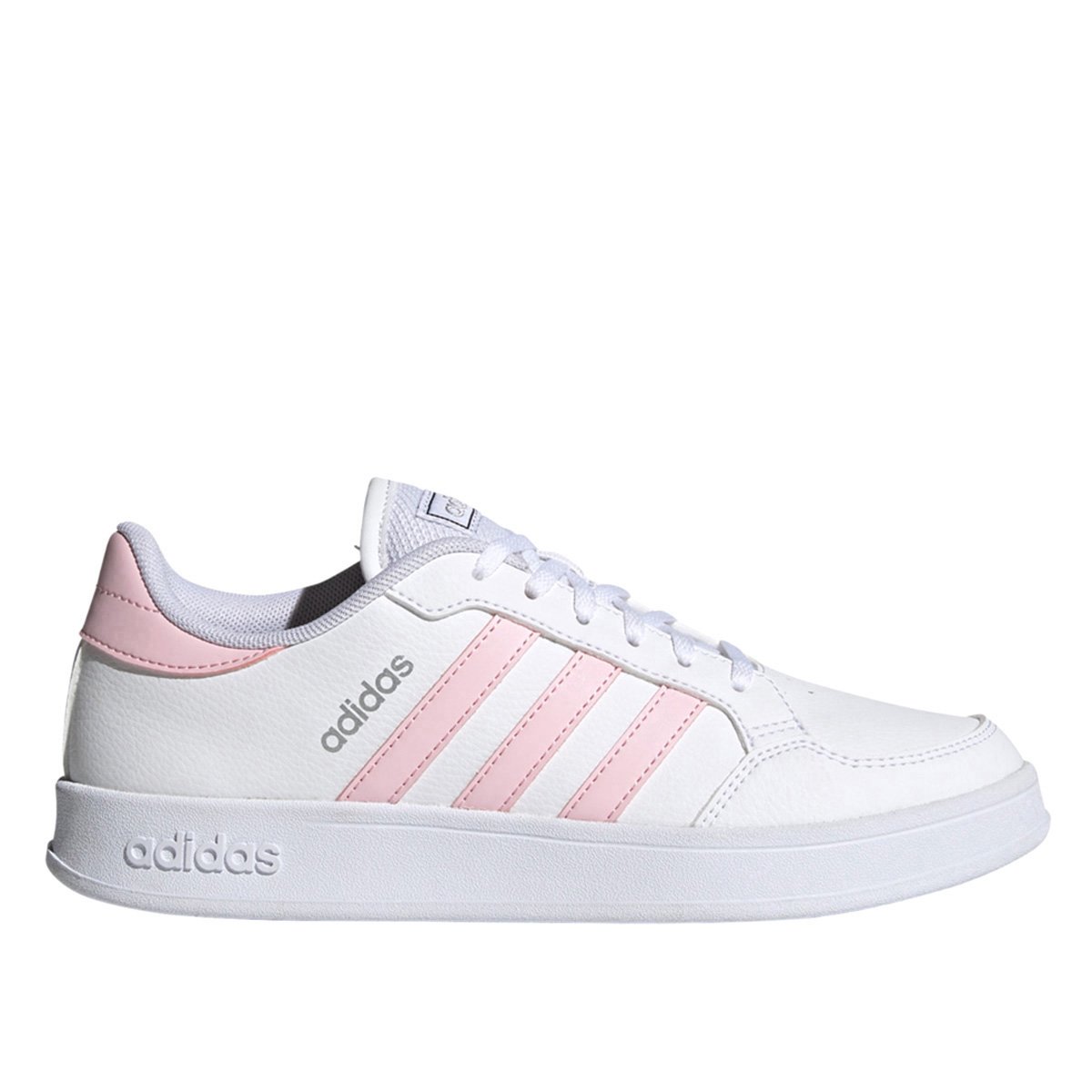 Tênis Adidas Breaknet Brilho Feminino - Branco+Rosa é ruim? Tênis Adidas Breaknet Brilho Feminino - Branco+Rosa é boa?