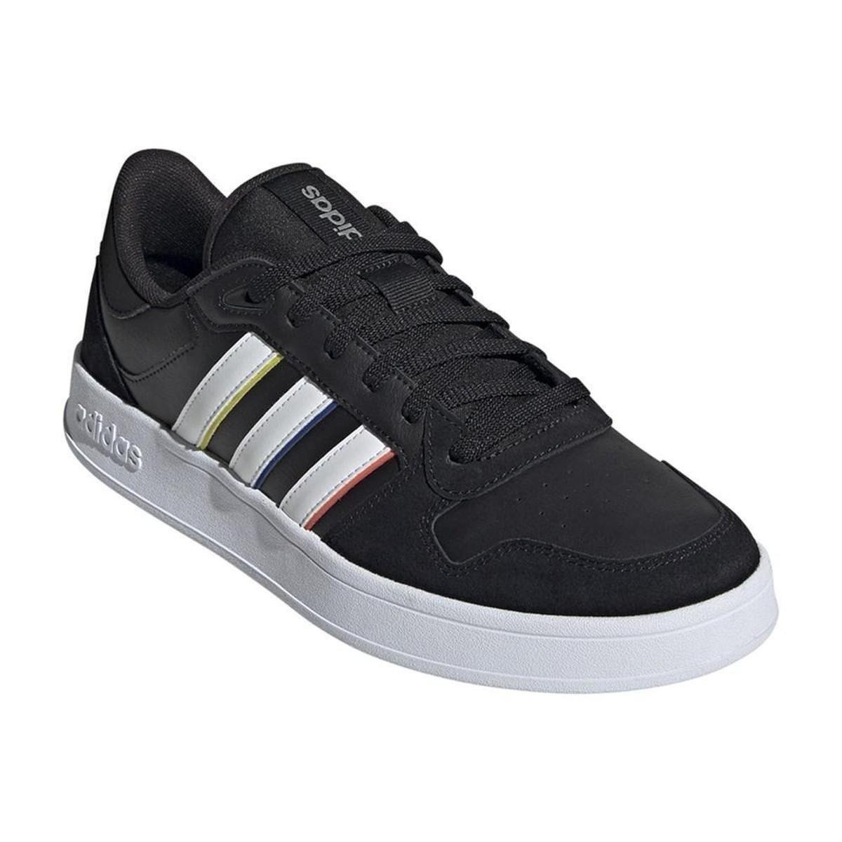 Tênis Adidas Breaknet Plus Masculino - Preto+Branco Menor preço em Tênis Adidas Breaknet Plus Masculino - Preto+Branco
