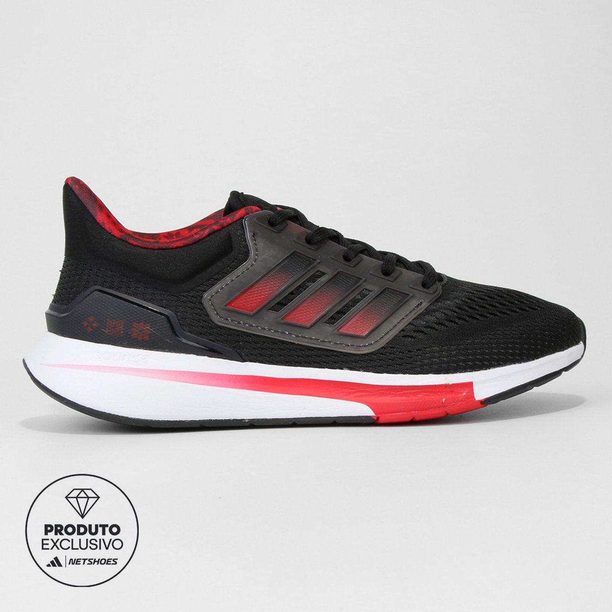 Tênis Adidas EQ21 Masculino - Preto+Vermelho é ruim? Tênis Adidas EQ21 Masculino - Preto+Vermelho é boa?