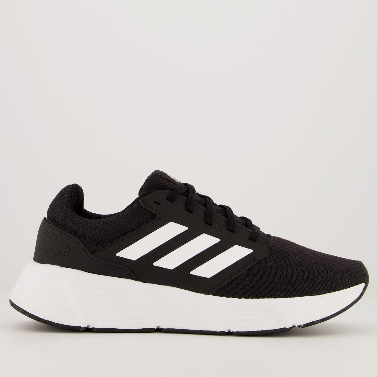 Tênis Adidas Galaxy 6 Preto e Branco - Preto Menor preço em Tênis Adidas Galaxy 6 Preto e Branco - Preto