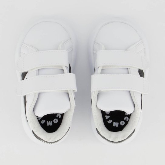 Tênis Adidas Grand Court 2.0 CF Infantil Branco e Preto