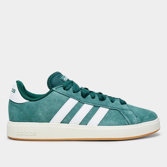 Grand Court Tenis Adidas Branco Verde Tênis Adidas Grand Court