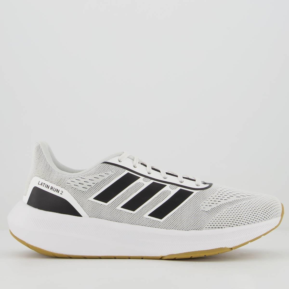 Tênis Adidas Latin Run 2.0 Cinza e Preto Menor preço em Tênis Adidas Latin Run 2.0 Cinza e Preto