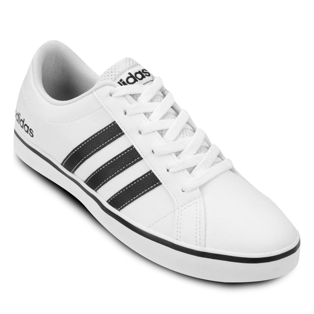 Tênis Adidas Pace Vs Masculino - Branco+Preto Menor preço em Tênis Adidas Pace Vs Masculino - Branco+Preto