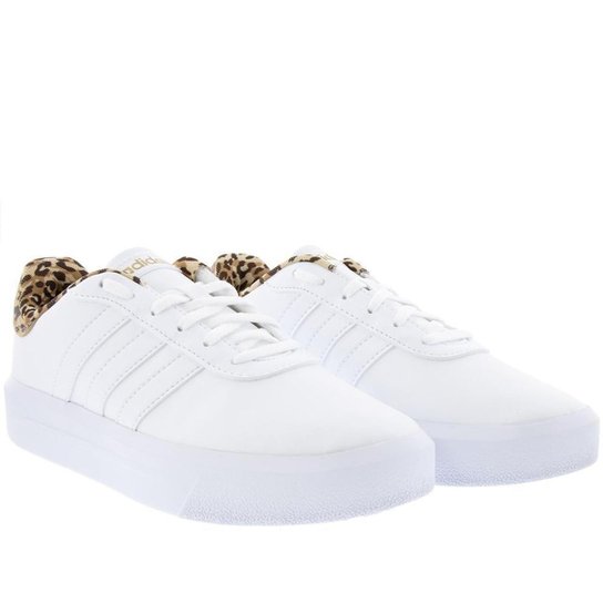 Tênis Adidas Plataforma Casual Feminino Animal Print Branco 36