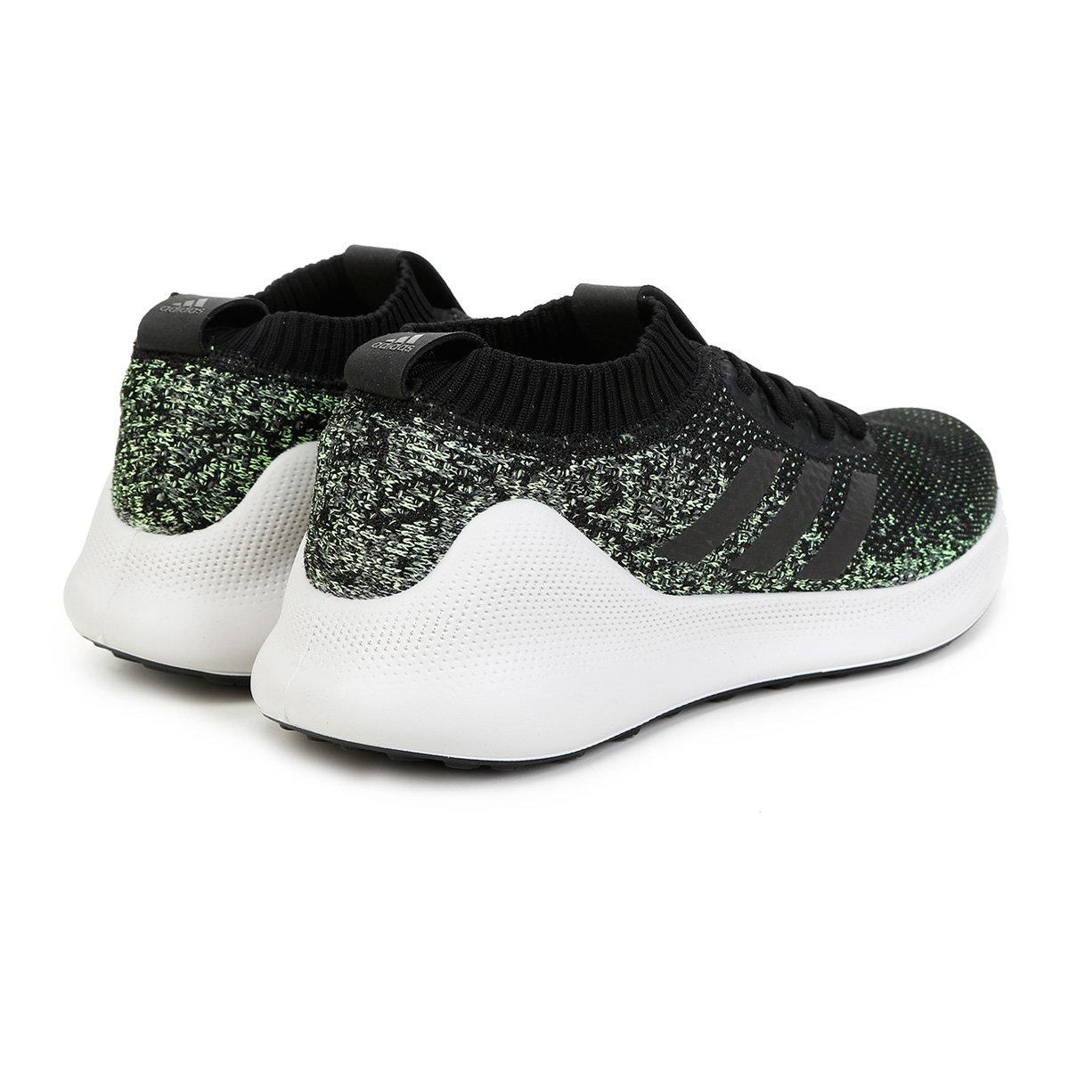 tenis adidas preto com verde