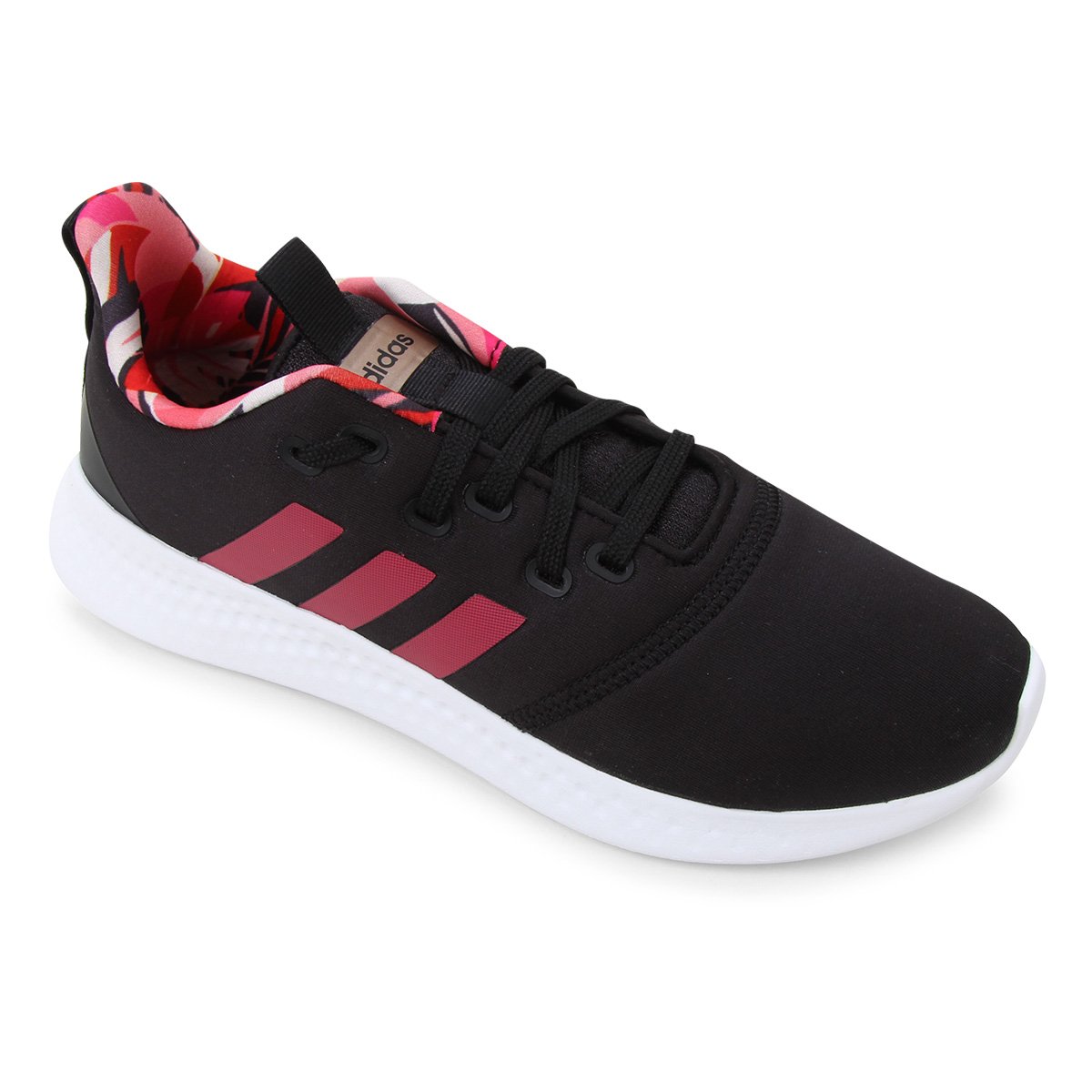 Tênis Adidas Puremotion Farm Feminino - Preto+Rosa é ruim? Tênis Adidas Puremotion Farm Feminino - Preto+Rosa é boa?