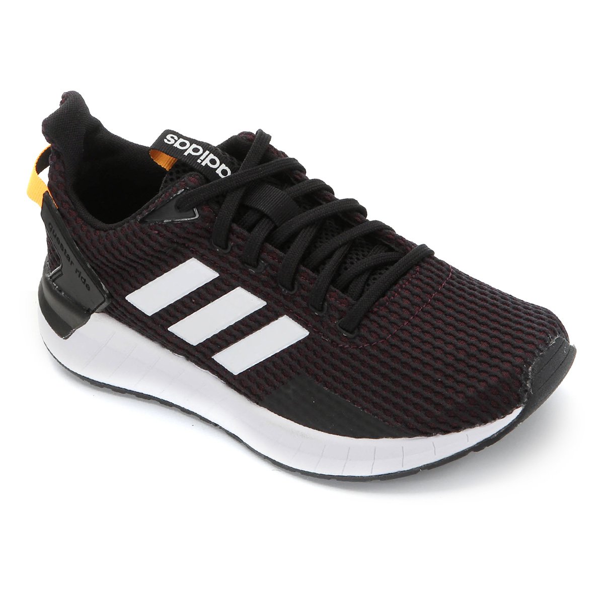 Tênis Adidas Questar Ride Feminino - Vinho+Branco Menor preço em Tênis Adidas Questar Ride Feminino - Vinho+Branco