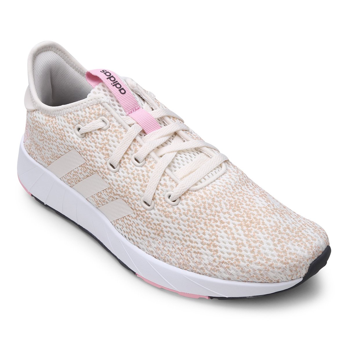 Tênis Adidas Questar X Byd Feminino - Branco+Bege Menor preço em Tênis Adidas Questar X Byd Feminino - Branco+Bege