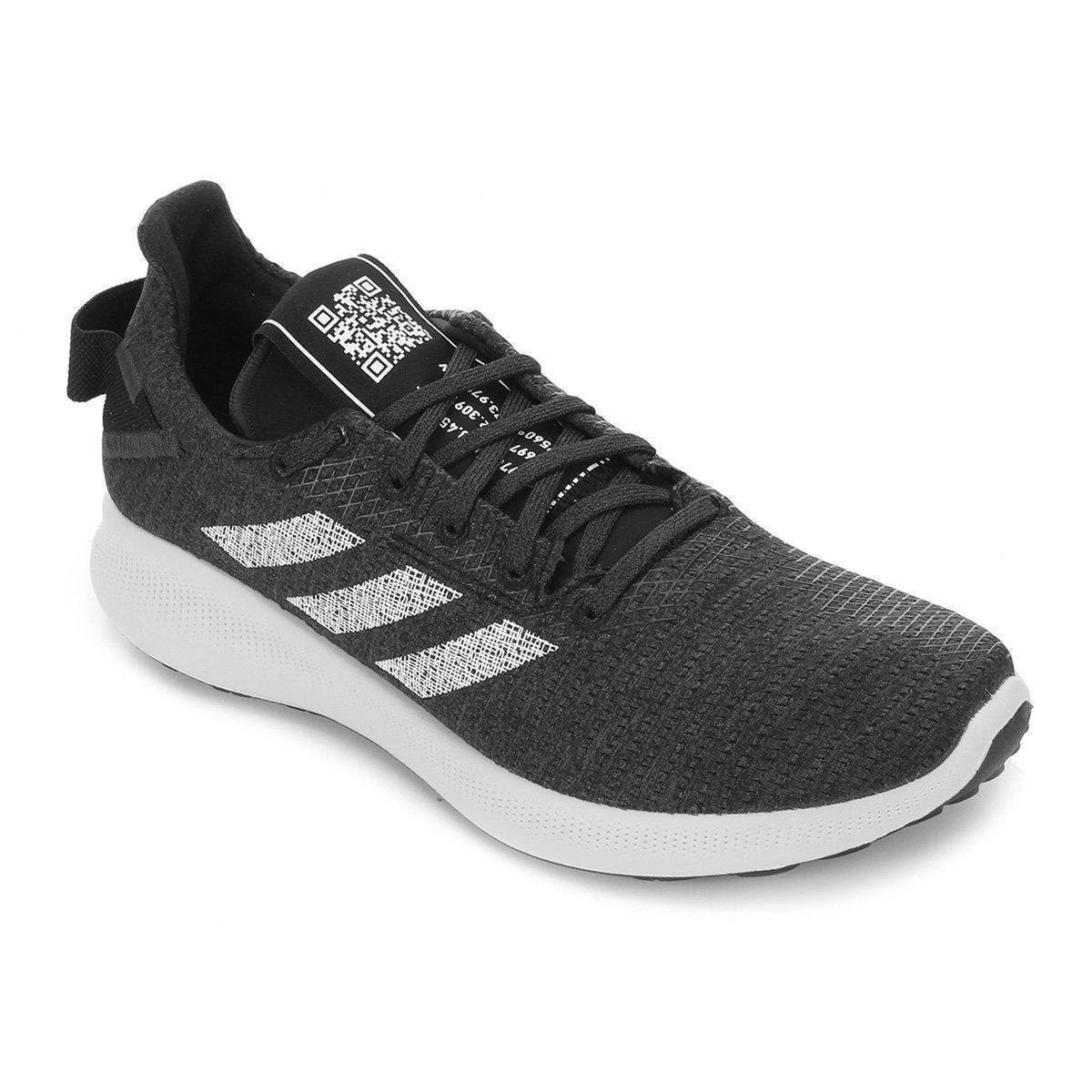 Tênis Adidas Sensebounce Street Masculino - Preto+Branco Menor preço em Tênis Adidas Sensebounce Street Masculino - Preto+Branco
