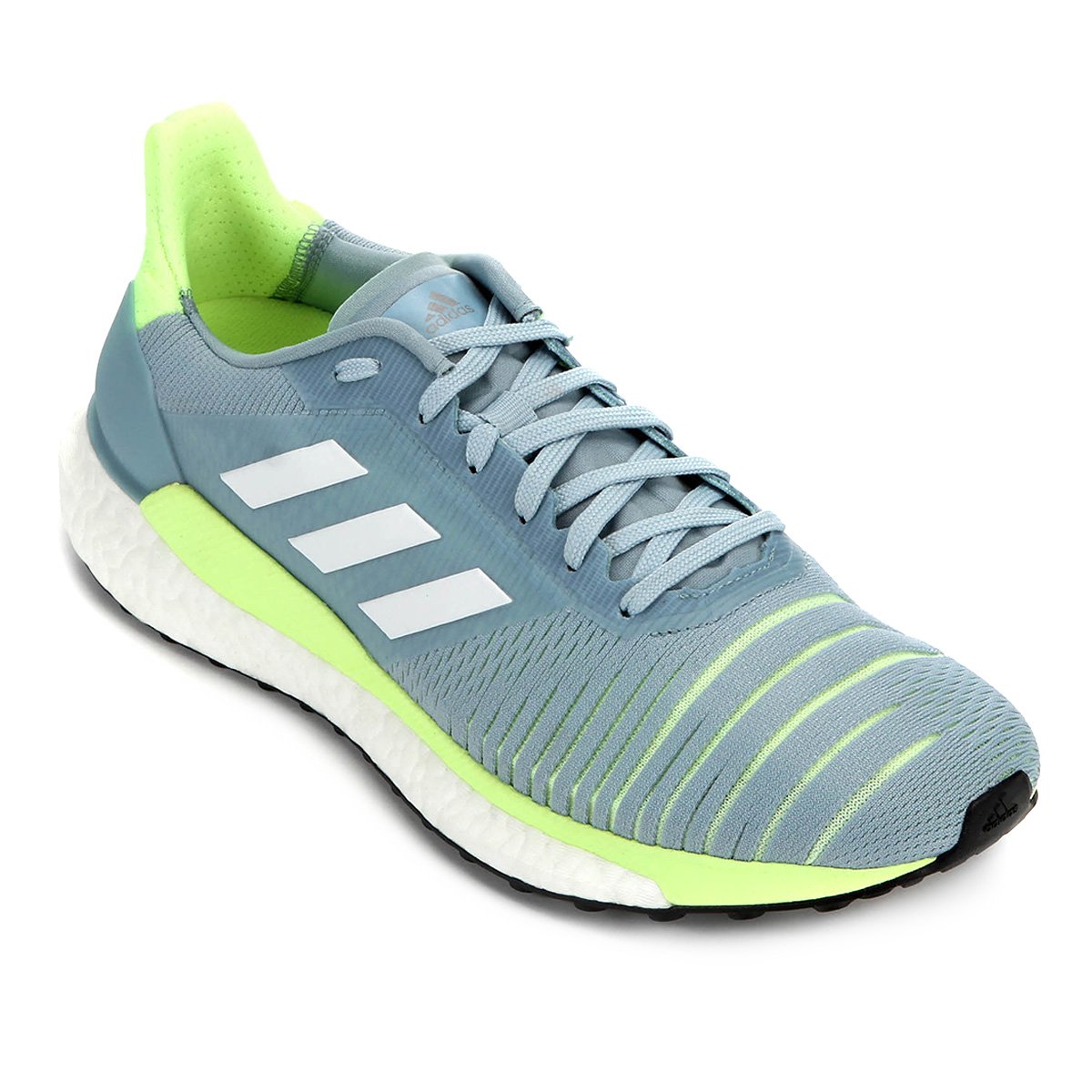 Tênis Adidas Solar Glide Boost Feminino Azul Piscina+Verde
