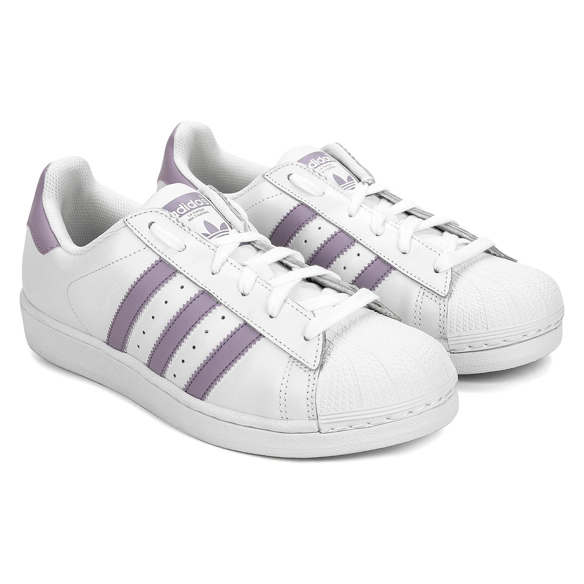adidas superstar branco rosa