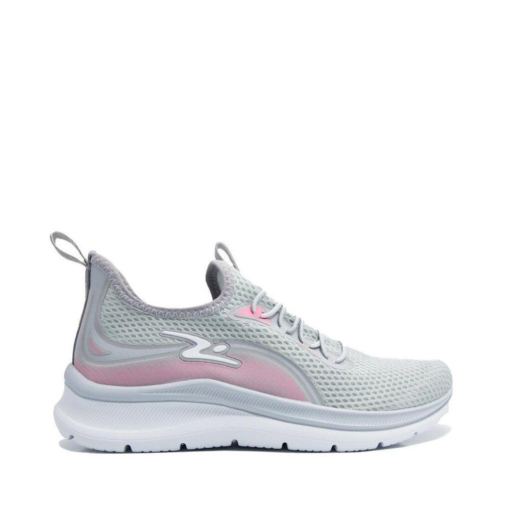 Tenis Adrun Cinza Solado Branco