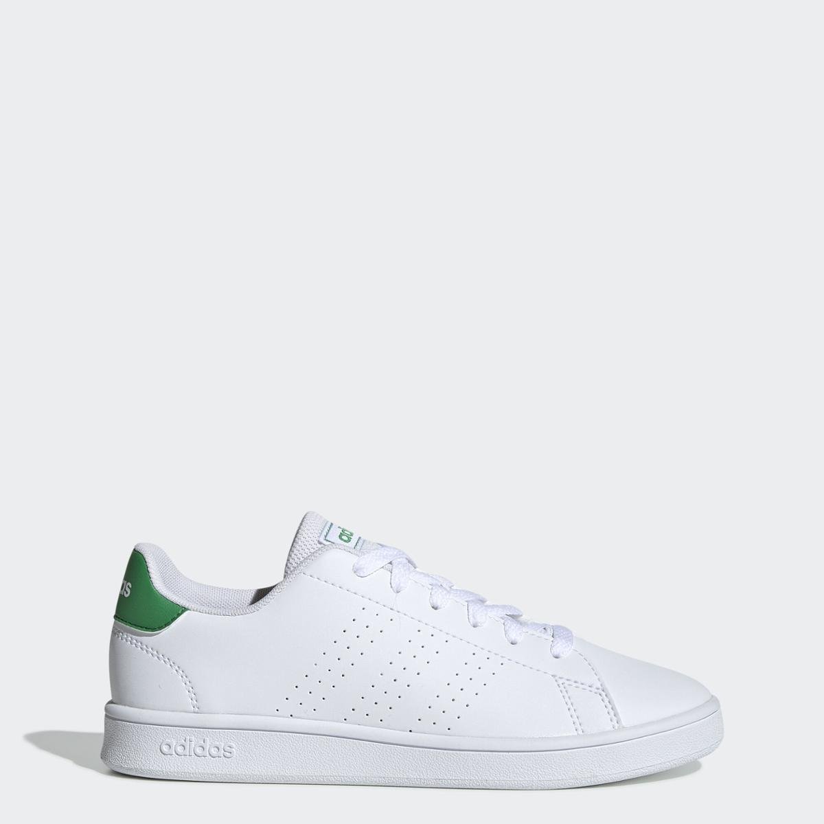 adidas tenis branco com verde