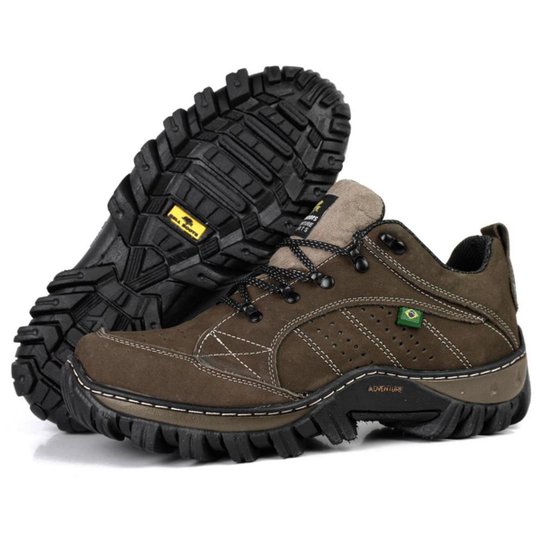 Tênis Adventure Bell Boots Masculino Couro Cano Curto Trilha Zattini
