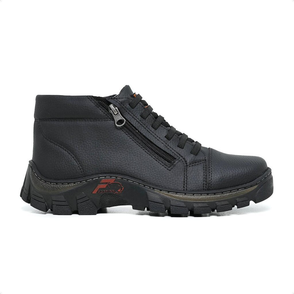 Tênis Adventure Coturno Masculino Elastico e Ziper Lateral Solado Tratorado