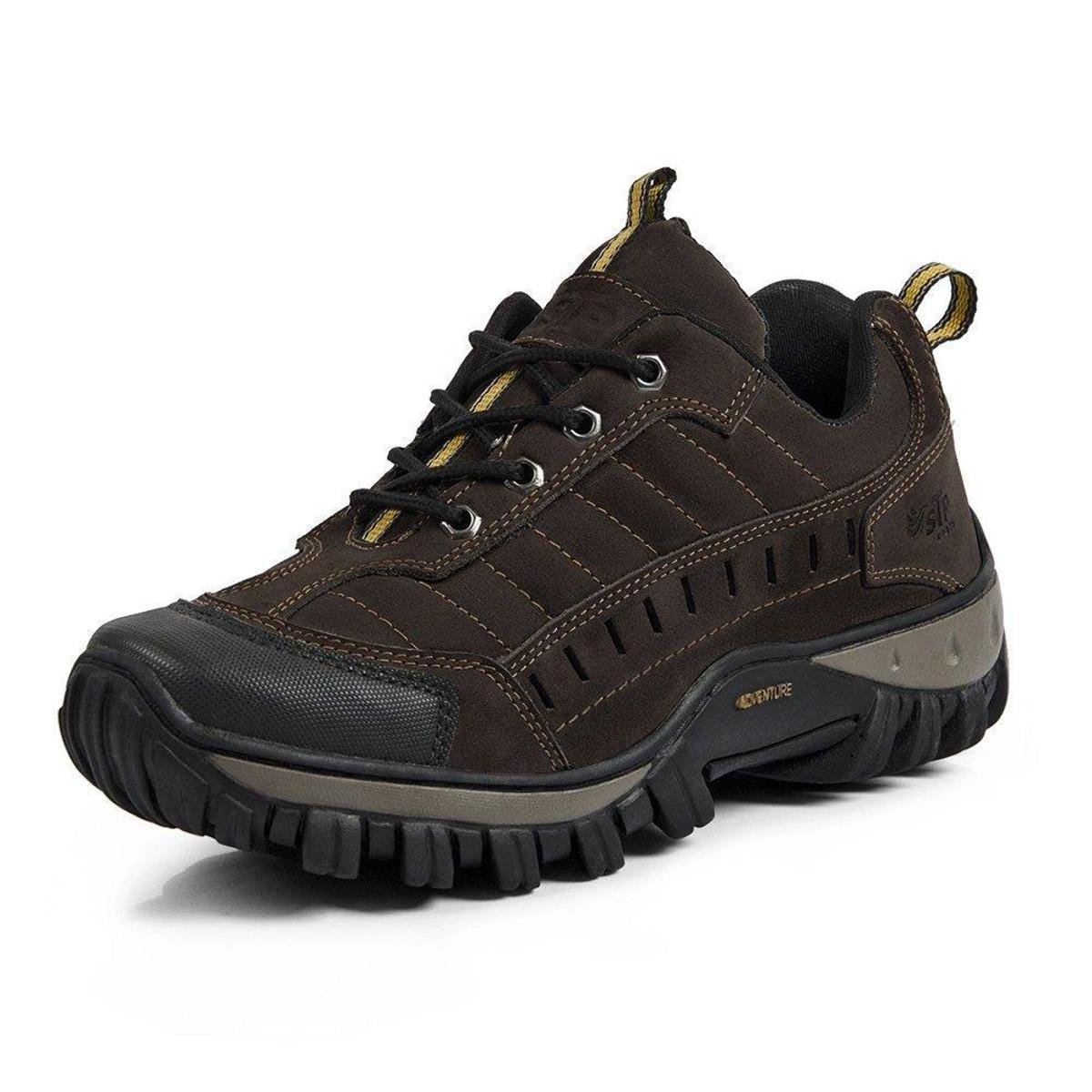 Tenis Adventure Couro Legitimo Strong Front Trekking Stop Boots - R40 - Cafe - 1081 é ruim? Tenis Adventure Couro Legitimo Strong Front Trekking Stop Boots - R40 - Cafe - 1081 é boa?