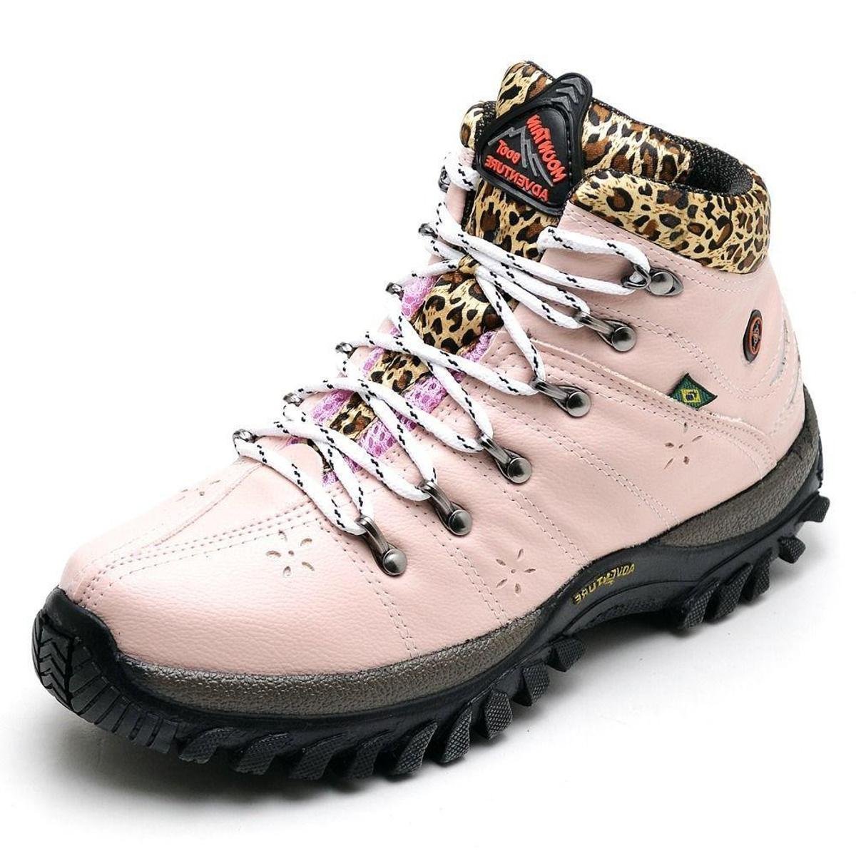 Menor preço em Tenis Adventure Mountain Feminino Com Detalhe Onça - Rosa